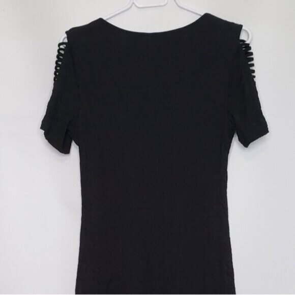 Joseph Ribkoff Black Hi Low Dress - Picture 7 of 14